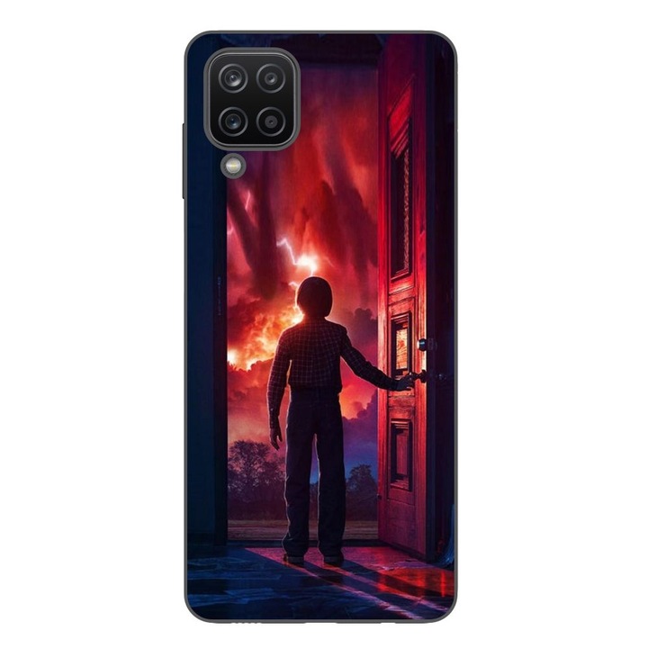 Husa compatibila cu Samsung Galaxy A12 Silicon Gel Tpu Model Stranger Things Door to Hell