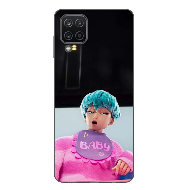Husa compatibila cu Samsung Galaxy A12 Silicon Gel Tpu Model KPop Demon Hunters Saja Baby