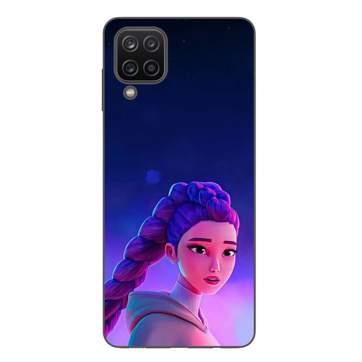 Husa compatibila cu Samsung Galaxy A12 Silicon Gel Tpu Model KPop Demon Hunters Rumi Sunset