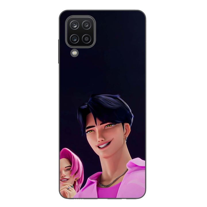Husa compatibila cu Samsung Galaxy A12 Silicon Gel Tpu Model KPop Demon Hunters Saja Cool