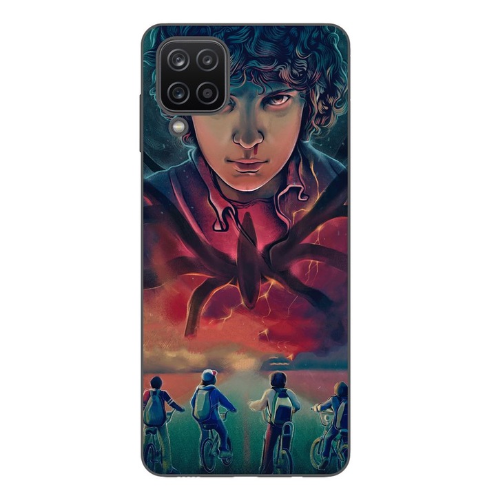 Husa compatibila cu Samsung Galaxy A12 Silicon Gel Tpu Model Stranger Things Cartoon