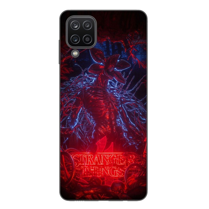 Husa compatibila cu Samsung Galaxy A12 Silicon Gel Tpu Model Stranger Things Demogorgon