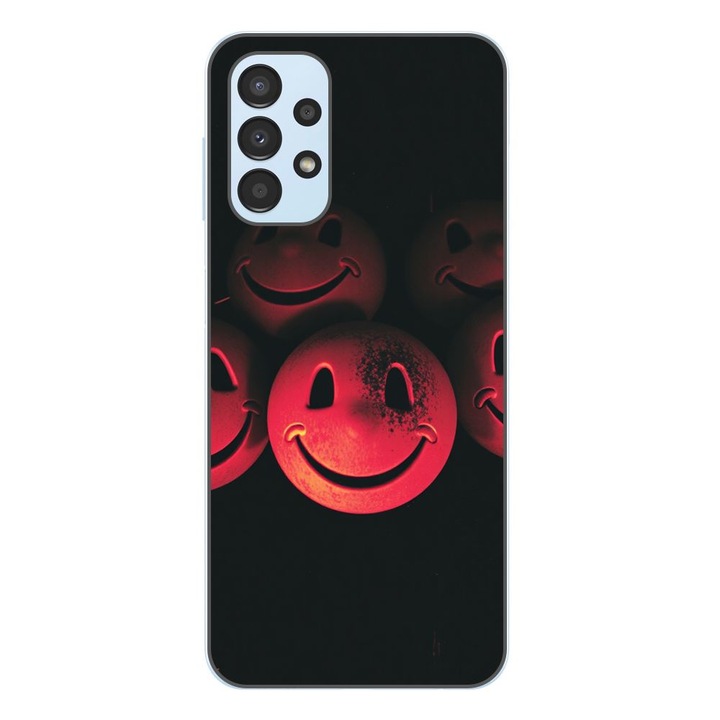 Husa compatibila cu Samsung Galaxy A23 4G, A23 5G Silicon Gel Tpu Model Grungy Smiley Faces