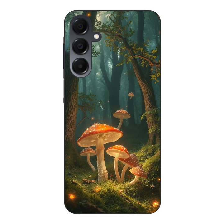 Husa compatibila cu Samsung Galaxy A16 Silicon Gel Tpu Model Glowing Magical Mushrooms