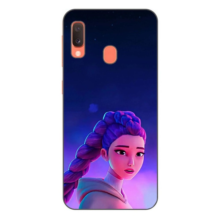 Husa compatibila cu Samsung Galaxy A20e Silicon Gel Tpu Model KPop Demon Hunters Rumi Sunset