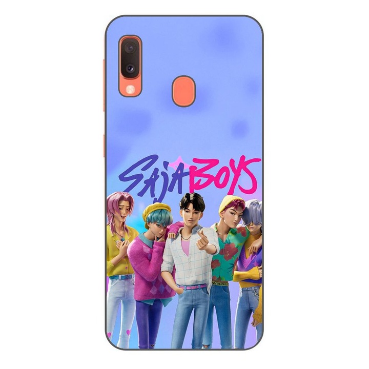 Husa compatibila cu Samsung Galaxy A20e Silicon Gel Tpu Model KPop Demon Hunters Saja Boys