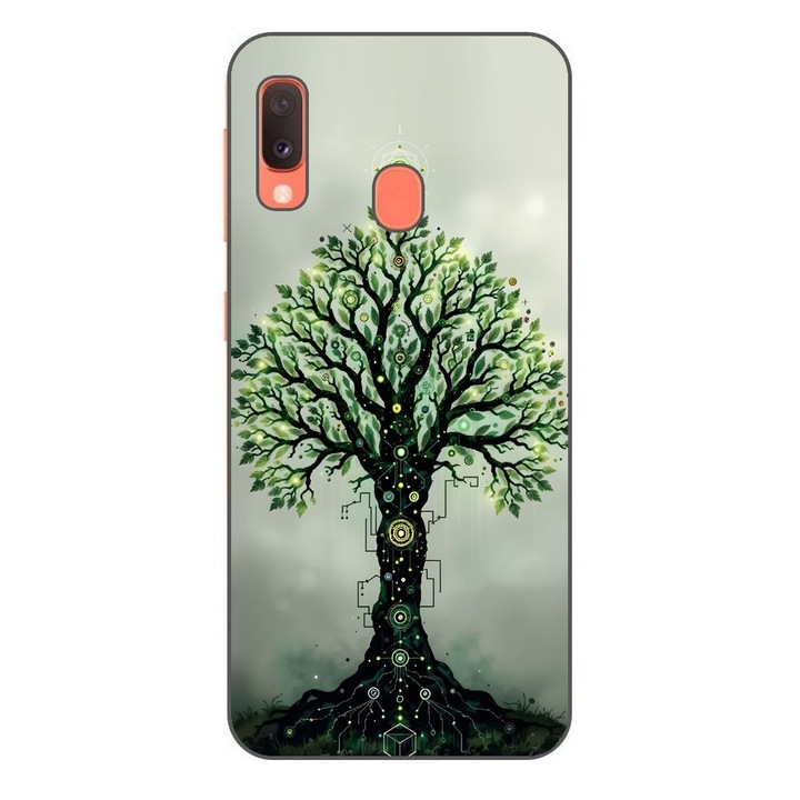 Husa compatibila cu Samsung Galaxy A20e Silicon Gel Tpu Model Mystical Tree