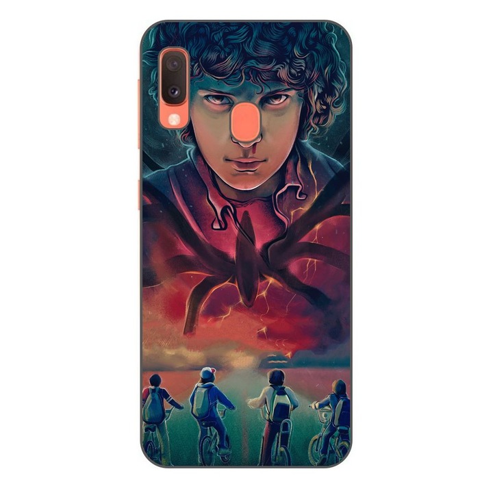 Husa compatibila cu Samsung Galaxy A20e Silicon Gel Tpu Model Stranger Things Cartoon