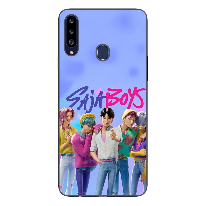 Husa compatibila cu Samsung Galaxy A20S Silicon Gel Tpu Model KPop Demon Hunters Saja Boys