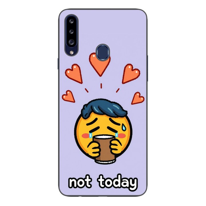 Husa compatibila cu Samsung Galaxy A20S Silicon Gel Tpu Model Not Today