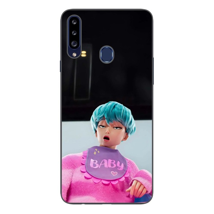 Husa compatibila cu Samsung Galaxy A20S Silicon Gel Tpu Model KPop Demon Hunters Saja Baby