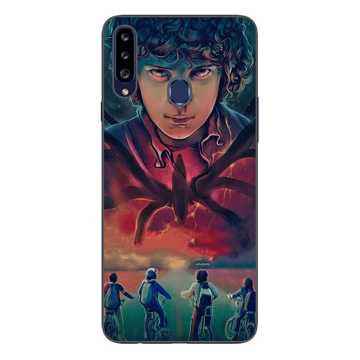 Husa compatibila cu Samsung Galaxy A20S Silicon Gel Tpu Model Stranger Things Cartoon
