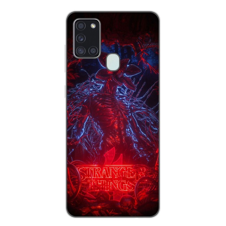 Husa compatibila cu Samsung Galaxy A21s Silicon Gel Tpu Model Stranger Things Demogorgon