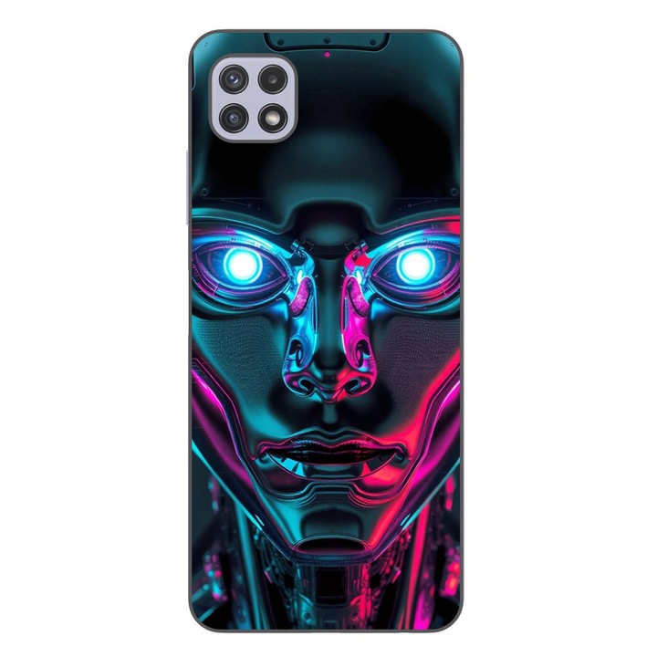 Husa compatibila cu Samsung Galaxy A22 5G Silicon Gel Tpu Model Chrome Humanoid