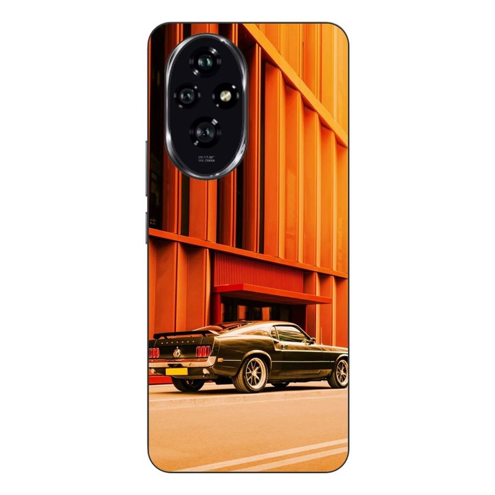 Husa compatibila cu Honor 200 Silicon Gel Tpu Model Mustang Sunset