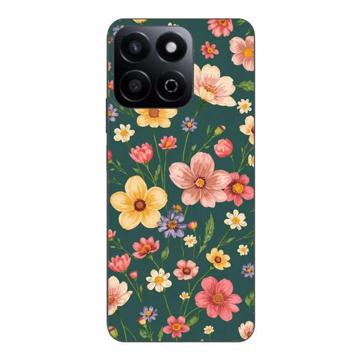 Husa compatibila cu Honor 200 Smart Silicon Gel Tpu Model Vintage Spring Flowers