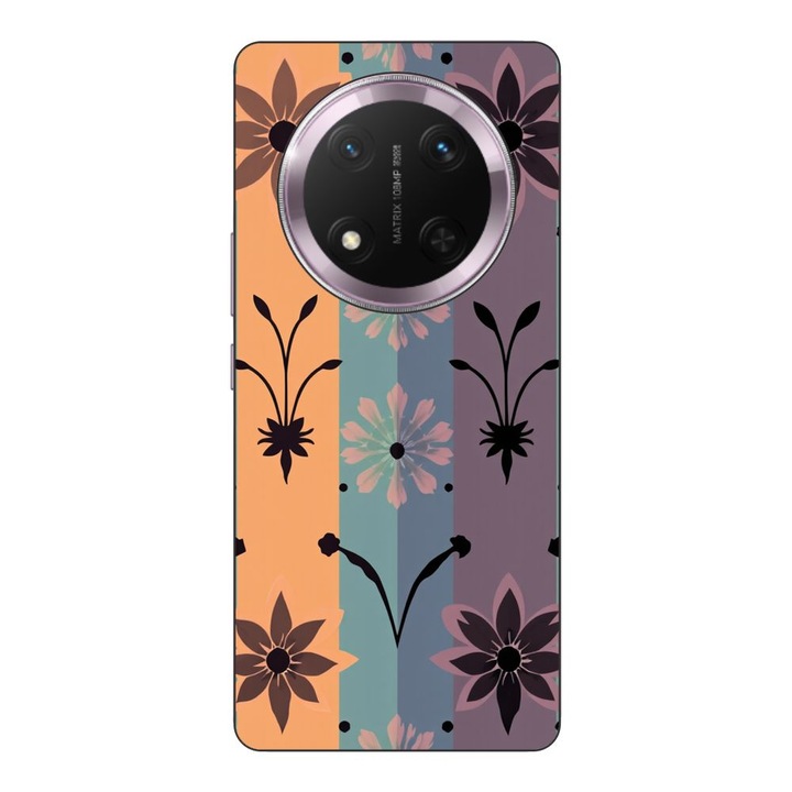 Husa compatibila cu Honor Magic7 Lite Silicon Gel Tpu Model Vintage Decal Flower