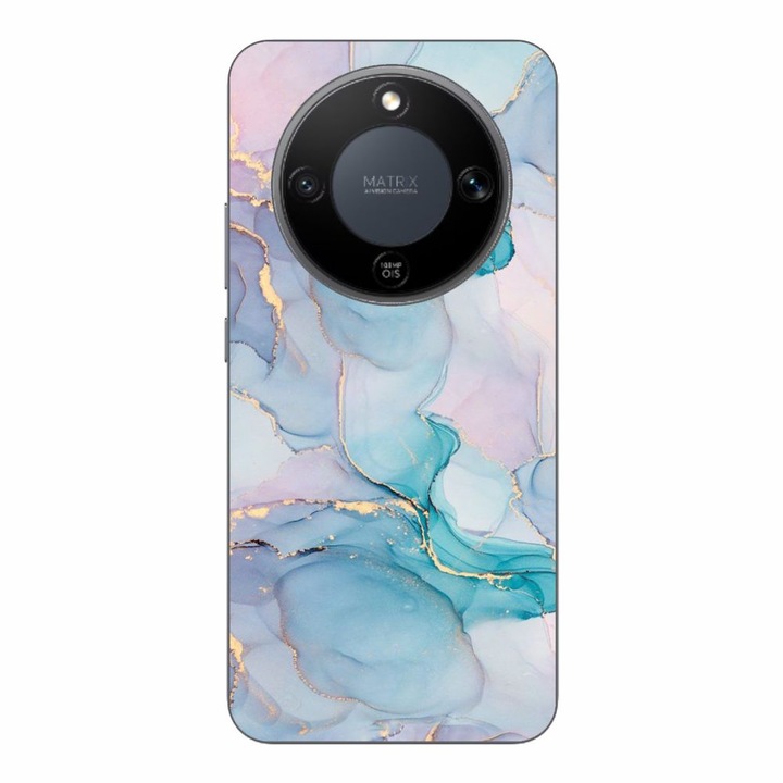 Husa compatibila cu Honor Magic8 Lite Silicon Gel Tpu Model Abstract Watercolor Marble