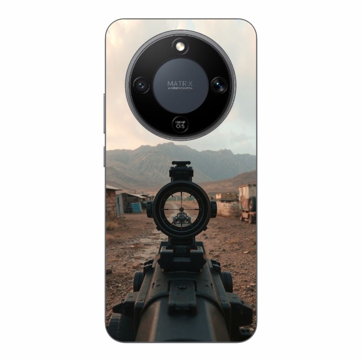 Husa compatibila cu Honor Magic8 Lite Silicon Gel Tpu Model First Person Shooter
