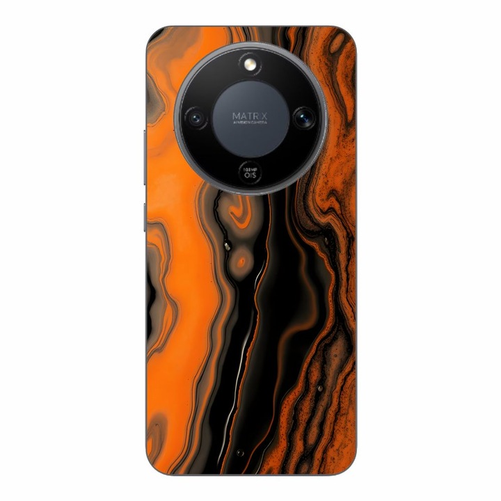 Husa compatibila cu Honor Magic8 Lite Silicon Gel Tpu Model Metallic Lava Flow Pattern