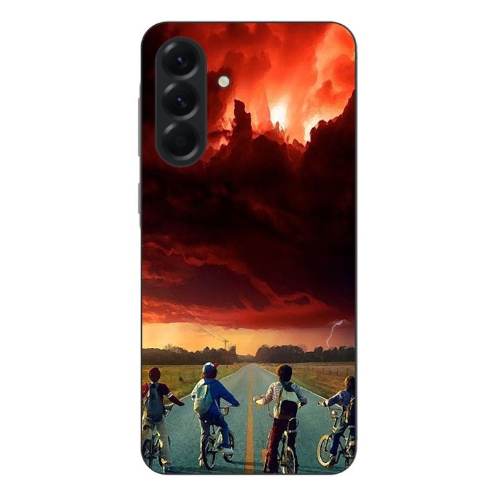 Husa compatibila cu Samsung Galaxy A26 Silicon Gel Tpu Model Stranger Things Red Sky