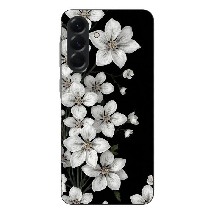 Husa compatibila cu Samsung Galaxy A26 Silicon Gel Tpu Model Pure White Flowers