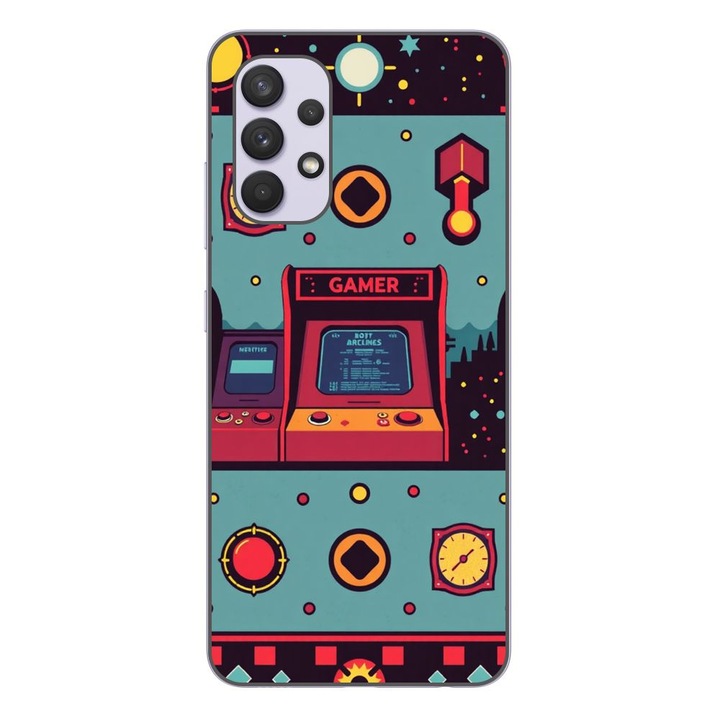 Husa compatibila cu Samsung Galaxy A32 5G Silicon Gel Tpu Model Gamer Arcade Room