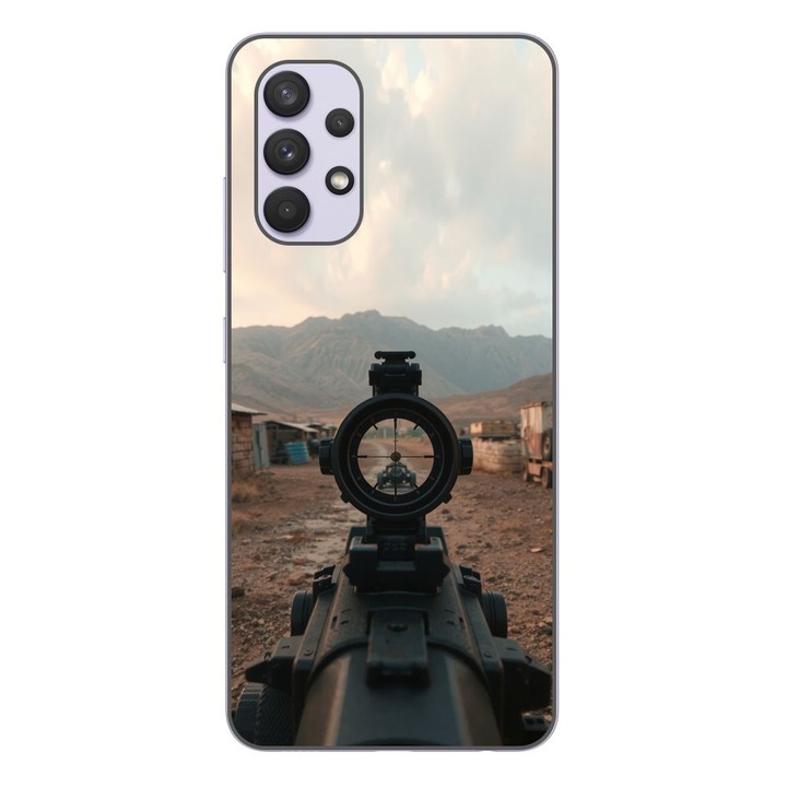 Husa compatibila cu Samsung Galaxy A32 5G Silicon Gel Tpu Model First Person Shooter