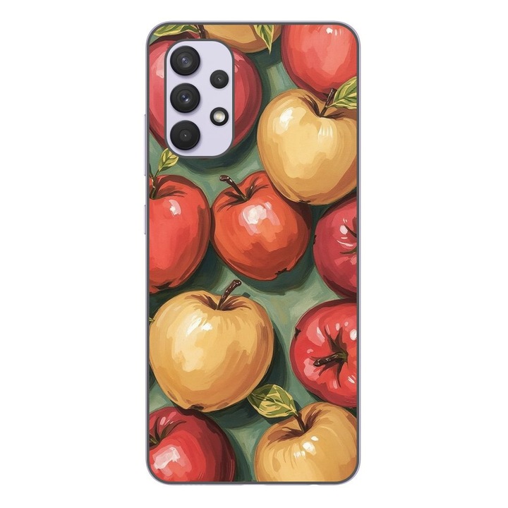 Husa compatibila cu Samsung Galaxy A32 5G Silicon Gel Tpu Model Painted compatibila cu Apples