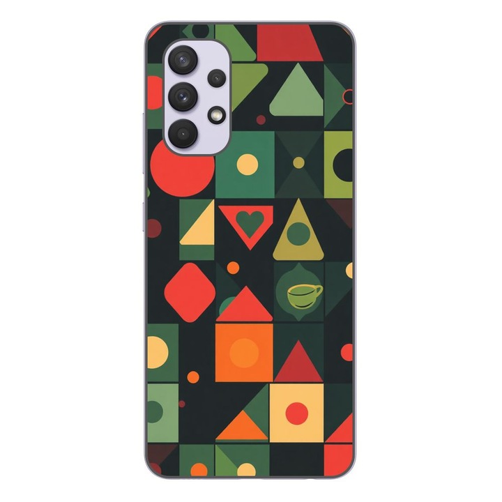 Husa compatibila cu Samsung Galaxy A32 4G Silicon Gel Tpu Model Retro Shapes