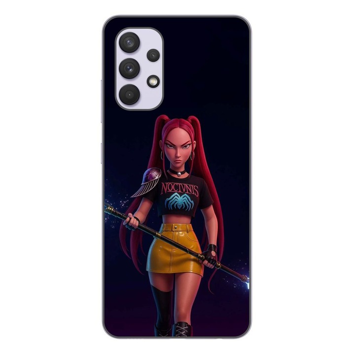 Husa compatibila cu Samsung Galaxy A32 4G Silicon Gel Tpu Model KPop Demon Hunters Mira Fight