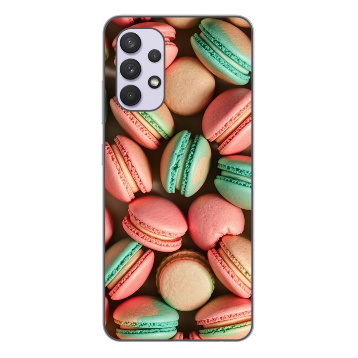Husa compatibila cu Samsung Galaxy A32 4G Silicon Gel Tpu Model Tasty Macarons