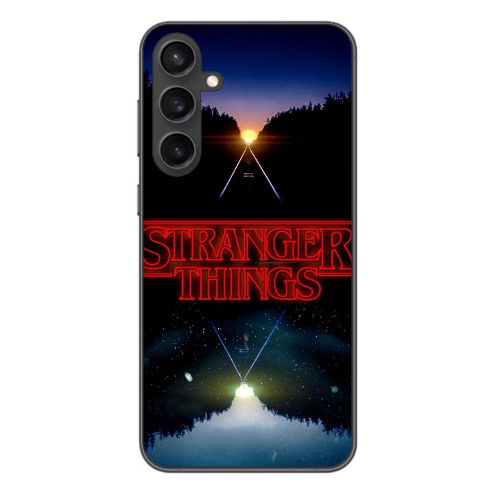 Husa compatibila cu Samsung Galaxy A55 Silicon Gel Tpu Model Stranger Things Sunset