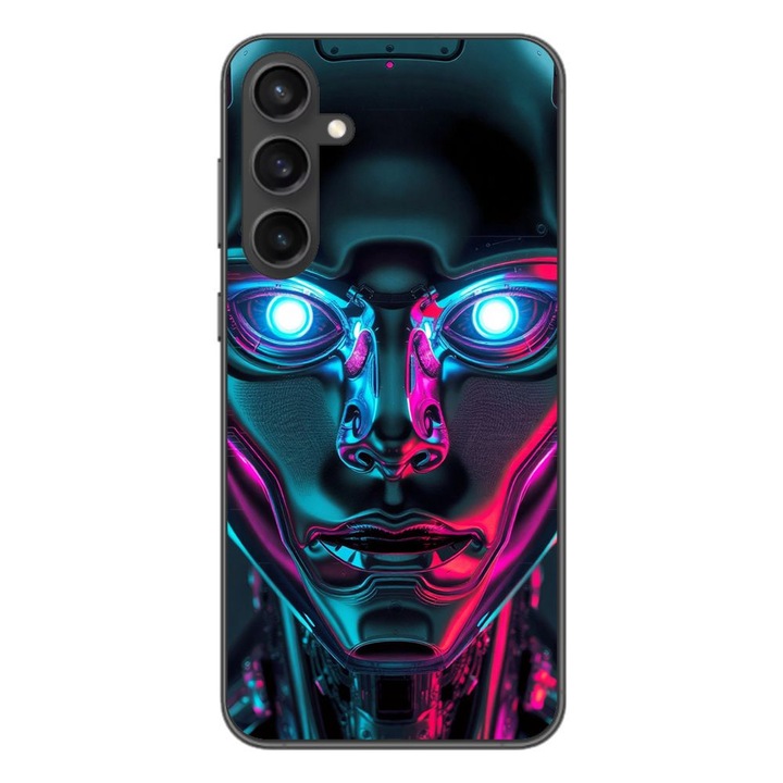 Husa compatibila cu Samsung Galaxy A55 Silicon Gel Tpu Model Chrome Humanoid