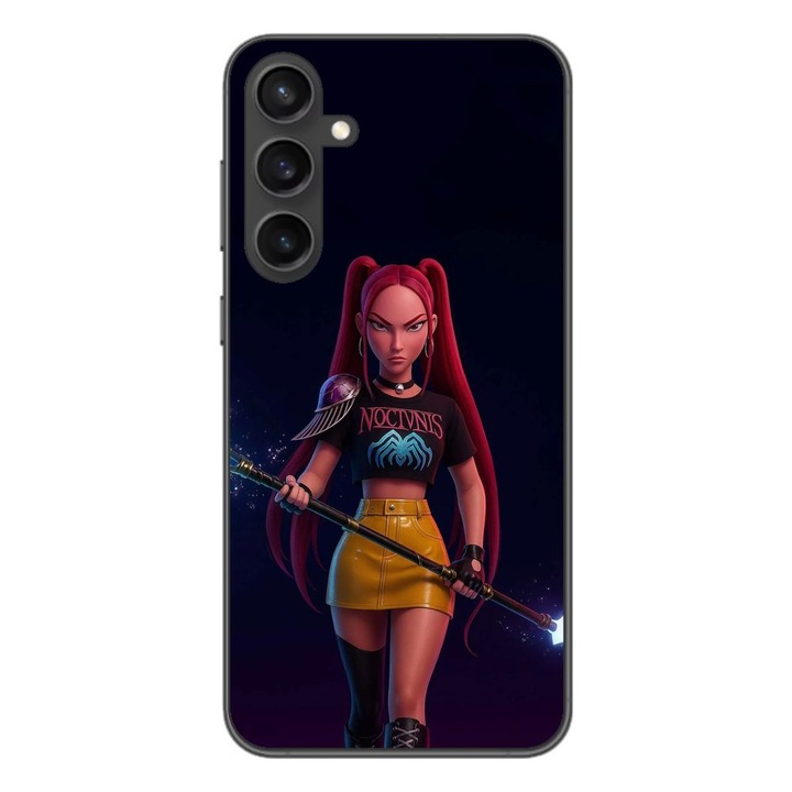 Husa compatibila cu Samsung Galaxy A55 Silicon Gel Tpu Model KPop Demon Hunters Mira Fight