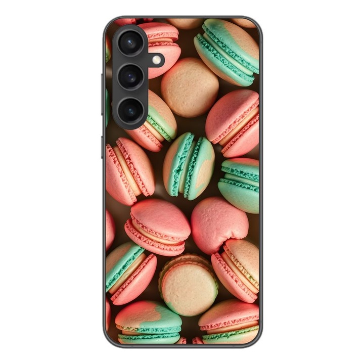 Husa compatibila cu Samsung Galaxy A55 Silicon Gel Tpu Model Tasty Macarons