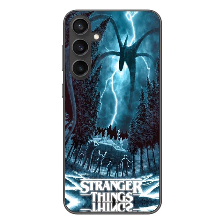 Husa compatibila cu Samsung Galaxy A55 Silicon Gel Tpu Model Stranger Things Storm Monster