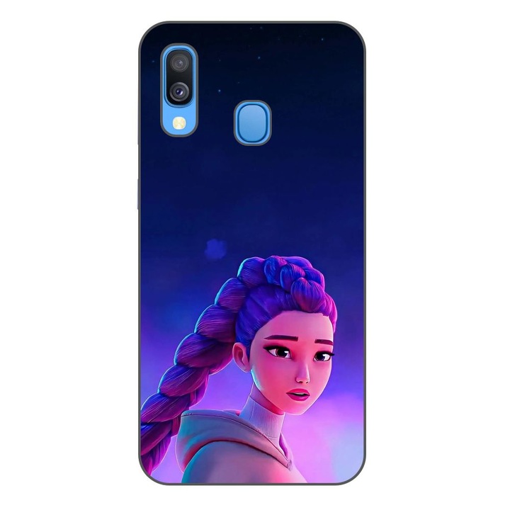 Husa compatibila cu Samsung Galaxy A40 Silicon Gel Tpu Model KPop Demon Hunters Rumi Sunset