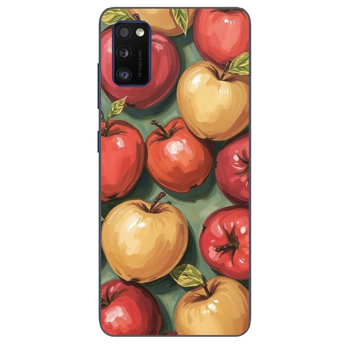 Husa compatibila cu Samsung Galaxy A41 Silicon Gel Tpu Model Painted compatibila cu Apples