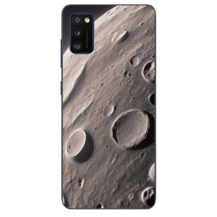Husa compatibila cu Samsung Galaxy A41 Silicon Gel Tpu Model Moon Surface