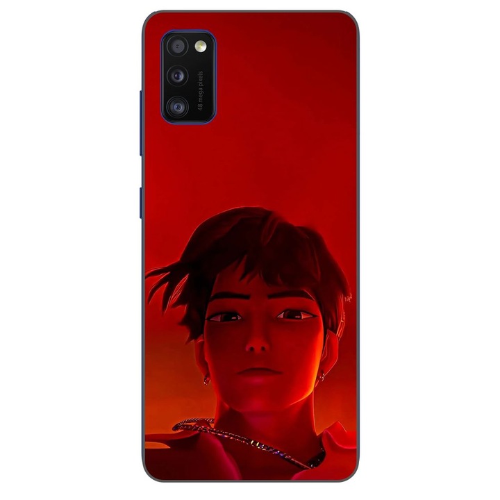 Husa compatibila cu Samsung Galaxy A41 Silicon Gel Tpu Model KPop Demon Hunters Jinu Red