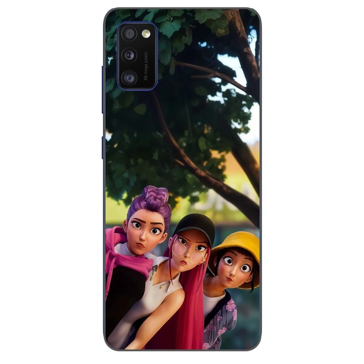 Husa compatibila cu Samsung Galaxy A41 Silicon Gel Tpu Model KPop Demon Hunters Shy Girls