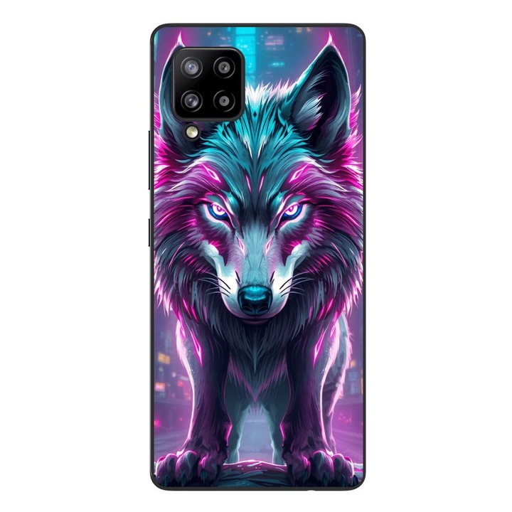 Husa compatibila cu Samsung Galaxy A42 5G Silicon Gel Tpu Model Cyberpunk Wolf