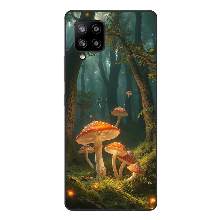 Husa compatibila cu Samsung Galaxy A42 5G Silicon Gel Tpu Model Glowing Magical Mushrooms