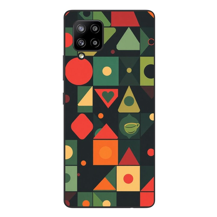 Husa compatibila cu Samsung Galaxy A42 5G Silicon Gel Tpu Model Retro Shapes
