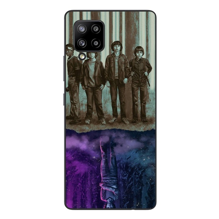 Husa compatibila cu Samsung Galaxy A42 5G Silicon Gel Tpu Model Stranger Things Upside Down Eleven