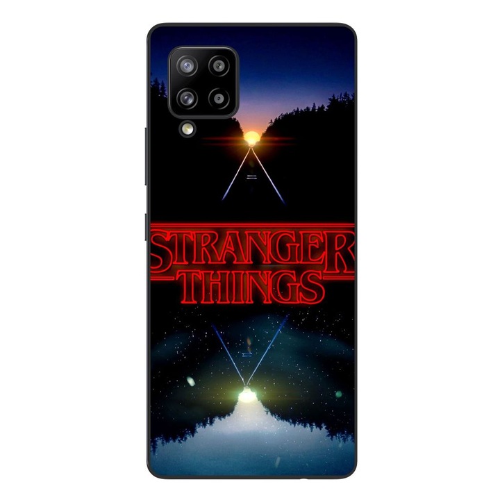 Husa compatibila cu Samsung Galaxy A42 5G Silicon Gel Tpu Model Stranger Things Sunset