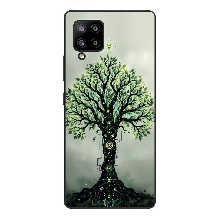 Husa compatibila cu Samsung Galaxy A42 5G Silicon Gel Tpu Model Mystical Tree