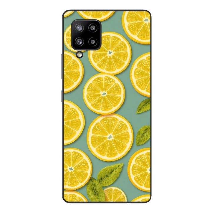 Husa compatibila cu Samsung Galaxy A42 5G Silicon Gel Tpu Model Summer Lemon Slices