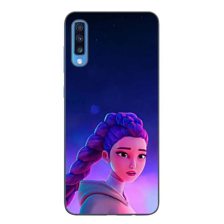 Husa compatibila cu Samsung Galaxy A70 Silicon Gel Tpu Model KPop Demon Hunters Rumi Sunset